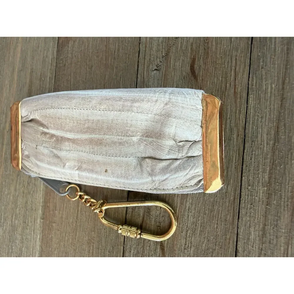 Vintage Genuine Eel Skin Lipstick Case & Coin Pouch Set Made in Korea